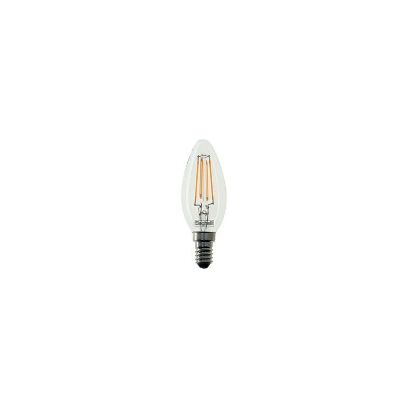 LAMPADINA LED FILAMENTO E14 5W (40W) OLIVA SATINATA DIMMERABILE 